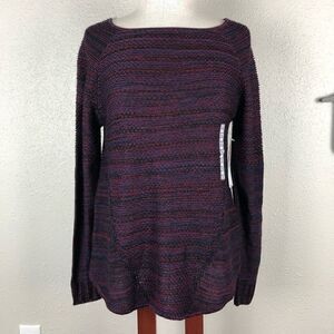 NWT Passports Long Sleeve Sweater Top Size M